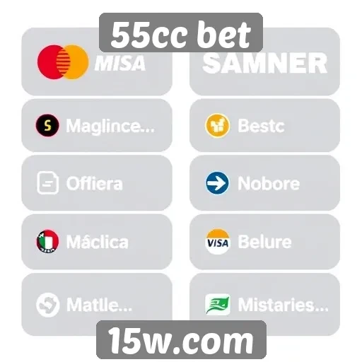 Métodos de pagamento aceitos no 55cc bet